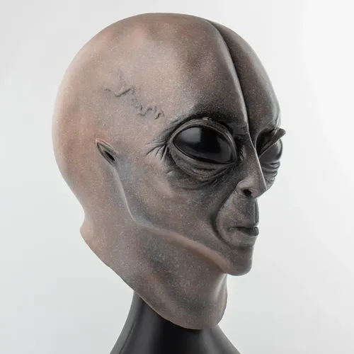 Masque Alien Réaliste En Latex - Tête D'extraterrestre 2025 Update - Pour Halloween, Cosplay, Soirées Déguisées - 10