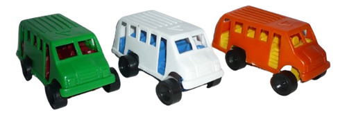 Autobús Microbús De Pasajeros Set De 3 - Camioncito Juguete