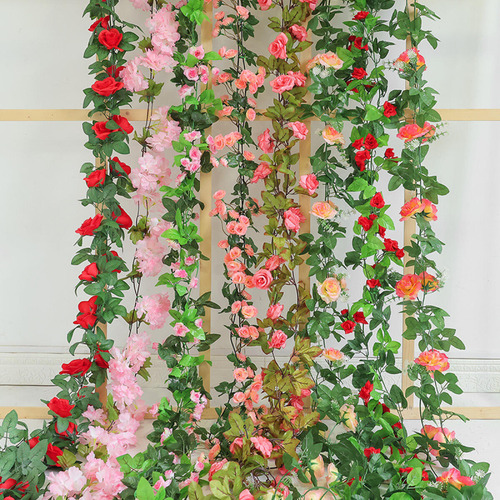 Cadena De Rosas Artificiales De Calidad Aaa De 2,5 Metros
