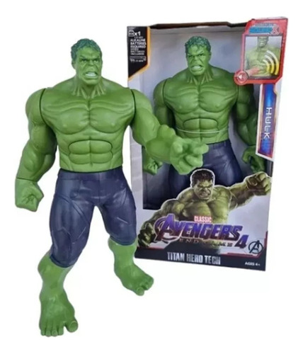 Muñeco Increible Hulk Luz Y Sonido 30 Cm 
