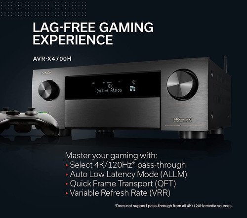 Receiver Denon Avr-x4700h 8k Ultra Hd 9.2 Canales