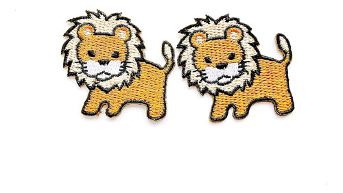 Pl - Juego De 2 Mini, Diseño De León De Animales Pequ...