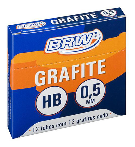 Grafite Brw 0,5 Mm Com 12 Unidades