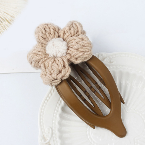 Pinzas Con Forma De Flor Para Cabello Fino Y Grueso: Punto A