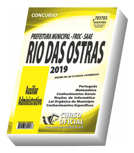 Apostila Rio Das Ostras - Auxiliar Administrativo