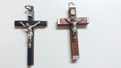 Dije Crucifijo Jesus Cruz Colgante De Madera Importado Leer Bien La Descripcion!!