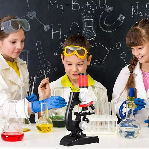 Microscopio Optico Monocular 1200x Para Niños Escolar Prueba