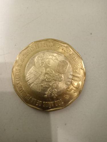 Moneda De 20 Pesos Conmemorativa De Tenochtitlan 