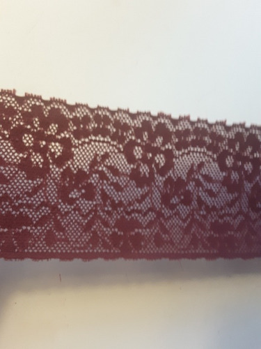 Imagen 1 de 4 de Puntilla De 5 Cm Elastizada 14 Mtrs .bordo