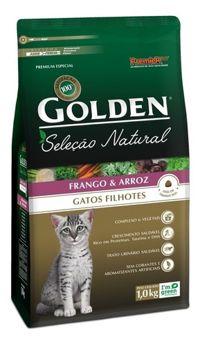 Ração Golden Seleção Natural Gatos Filhotes 1kg