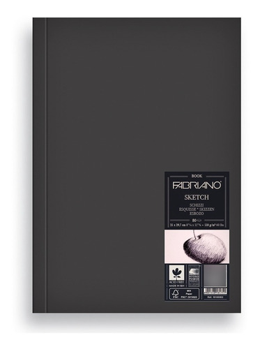 Fabriano Cuaderno Sketch A4 80 Hojas 110 Grs