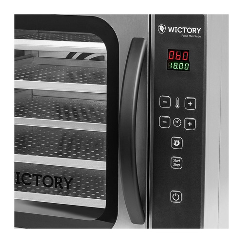 Imagem 2 de 2 de Forno de bancada elétrico Wictory WCV-535 prateado/preto 110V