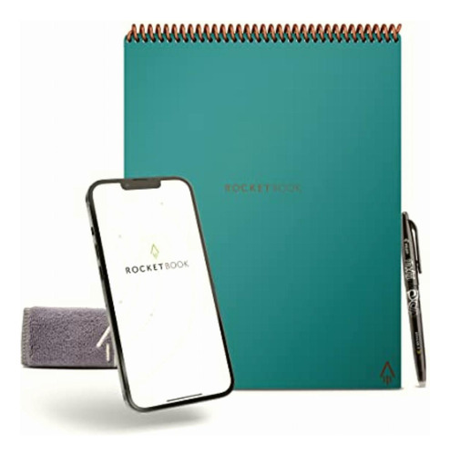 Rocketbook Cuaderno Reutilizable Inteligente, Tamaño Letra