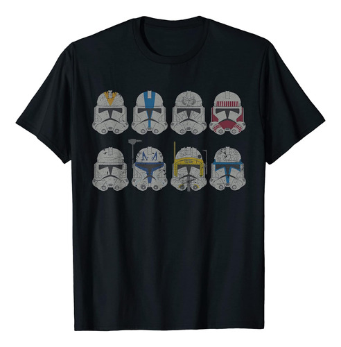 Star Wars Clone Troopers Polera De Cascos