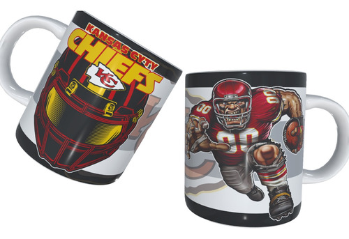 Taza Kansas City Chiefs. Regalo Para Fan De Americano