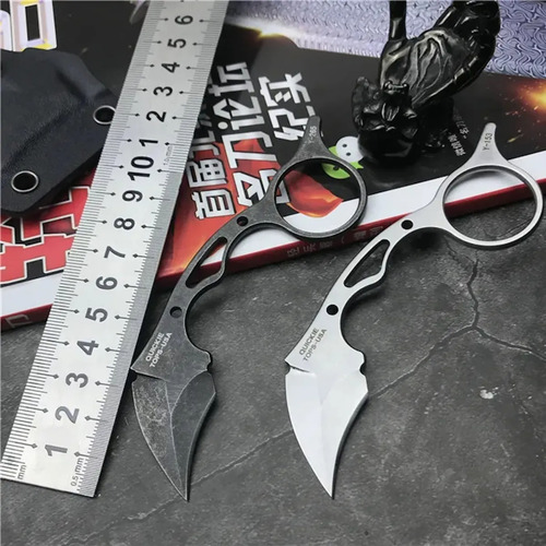 Mini Faca Karambit Full Tang Com Bainha Em Kydex