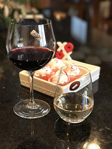 His And Hers Magnetic Wine Charms Stemless Glass Markers Set