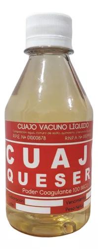 Cuajo Liquido 600 Cc Hacer Quesos