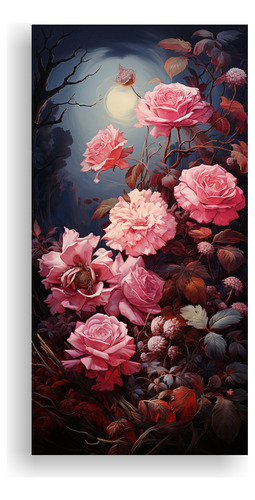 Canva Bastidor Madera Vanguardia Flora Poster 30x60cm Flores