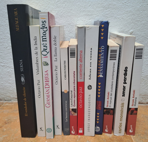 Paquete De 12 Libros Autores Mexicanos Ikram Antaki