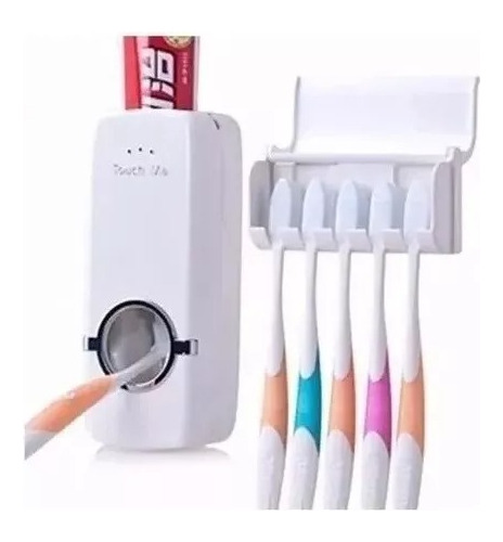 Dispensador Automático Para Pasta Dental Con Porta Cepillos