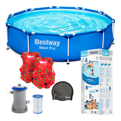 Piscina Bestway Estructural 6473 L + Bomba + Regalos! El Rey