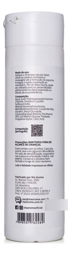 Shampoo Basic Neutro Via Aroma Óleos Essenciais Aromaterapia