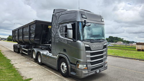 Scania R450 6x2 Highline Ano 23 +4 Eixo Basculante 55m3 2024