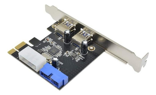 Aideepen Tarjeta De Expansión Pcie De 2 Puertos, 2 Puertos U