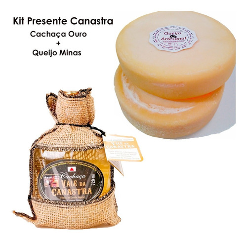 Cachaça Vale Da Canastra C/ Capa + Queijo Minas Canastra 1kg