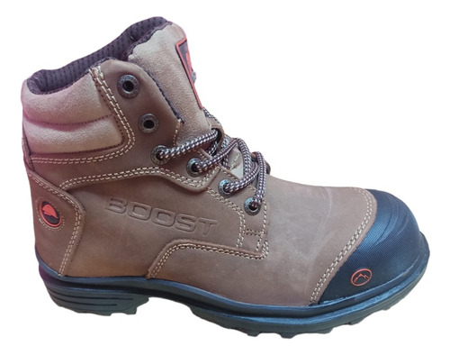 Bota Boost 100% Piel Genuina Nubuck Avellana Cd.401