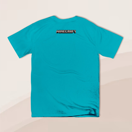 Playera Minecraft Cuadricula Steve Alex Creeper Infantil