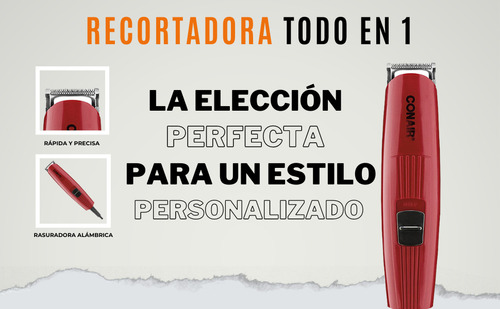 Combo Todo En Uno Recortadoras Y Perfiladora Conair