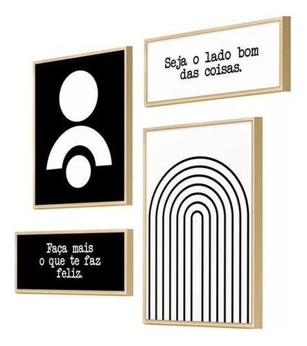 Quadros Minimalistas Frases 20x30/20x25/10x25cm - Pinus