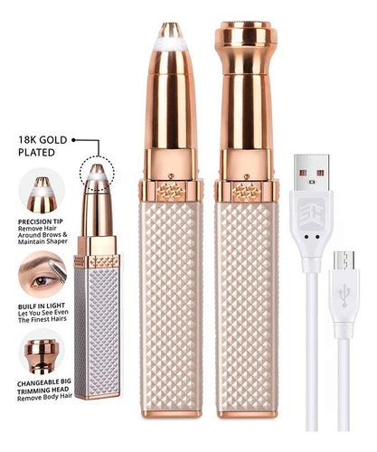 Caneta Depiladora Sobrancelha + Batom Depilador Facial