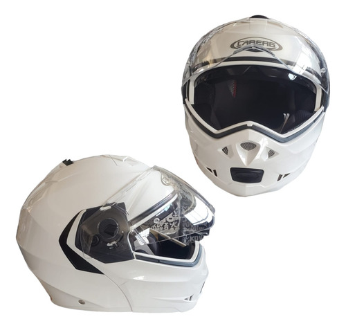 Casco Abatible Caberg Duke Ii White Metal Tg