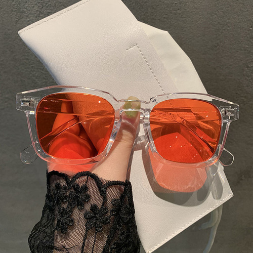 Light Blue Sunglasses Korean Style Women's Fashion
