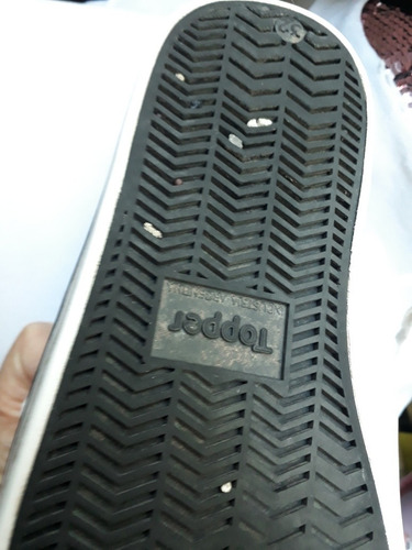 Zapatillas Topper Rock Talle 32 Plateada Brillante