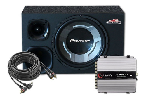 Kit Som Automotivo Trio Pioneer Peugeot 206 Subwoofer 12