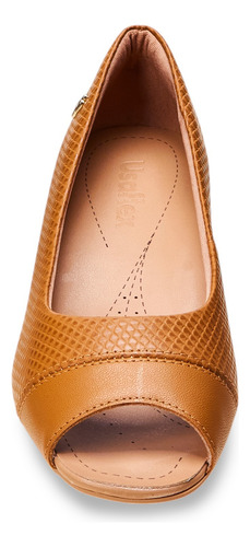 Scarpin Casual Femi Peep Toe Aa2708 Com Calce Fácil Usaflex