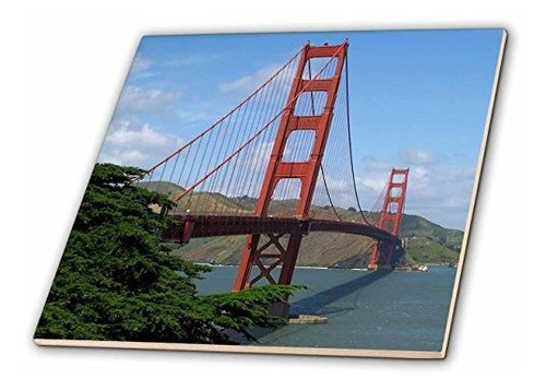 3drose Ct_21694_2 Golden Gate Bridge San Francisco Baldosas 