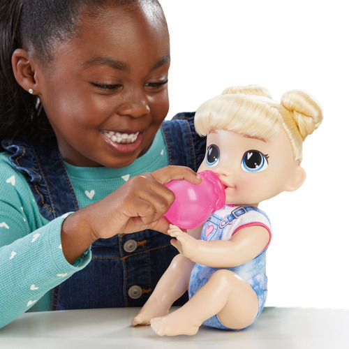 Baby Alive Harper Hugs Set Muñeca Electrónica Pelo Rubio