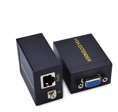 Extender Vga Por Cable Utp Rj45 Hasta 60m  Amplifica Señal