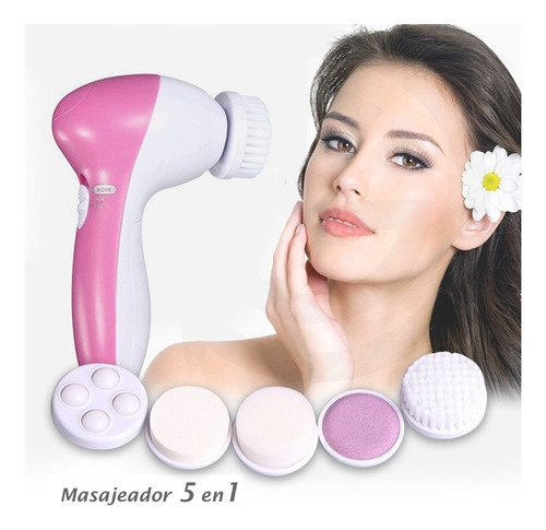 Mini Masajeador Limpiador Facial 5 En 1 Cuidado Rostro A8782