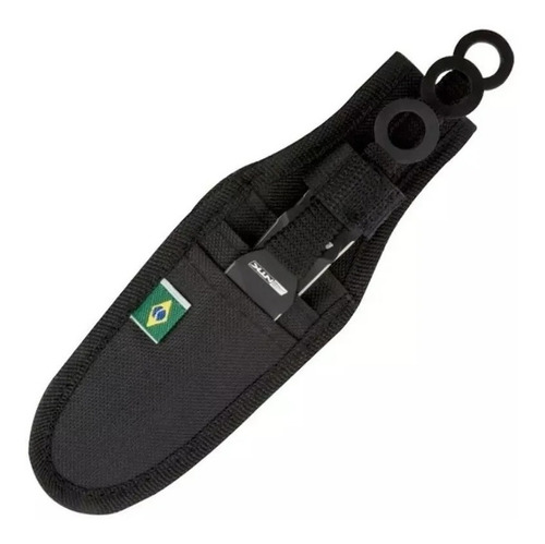 Conjunto Facas Nakata Com 3 Peças Nautika - Tático Arremesso Cor Preto