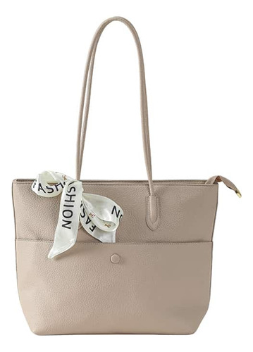 Cartera Pu Con Asa Fija La Chapelle Beige Lisa Níquel Beige