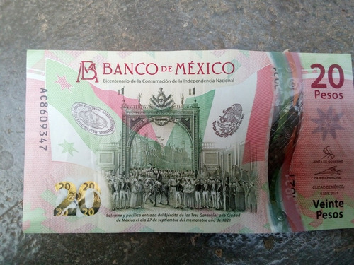 Billete Nuevo De 20 Pesos