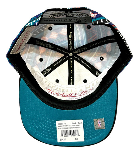 Gorra Mitchell And Ness Nba Nba Game Day Pattern Hwc Hornets