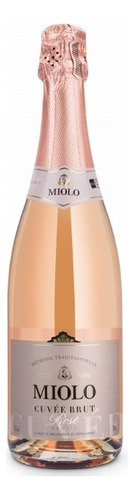 Espumante Brasileiro Rosé Brut Miolo Cuvée Tradition Chardonnay Pinot Noir Vale dos Vinhedos Garrafa 750mlMiolo adega Miolo 750 ml