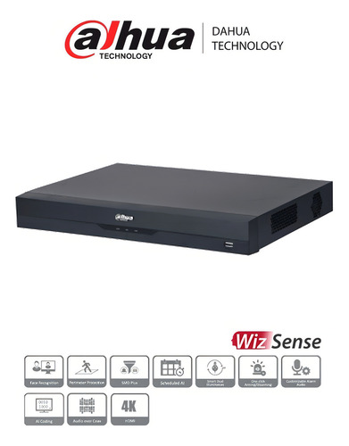 Dvr De 16 Canales 4k Wizsense 2 Ch De Reconocimiento Facial